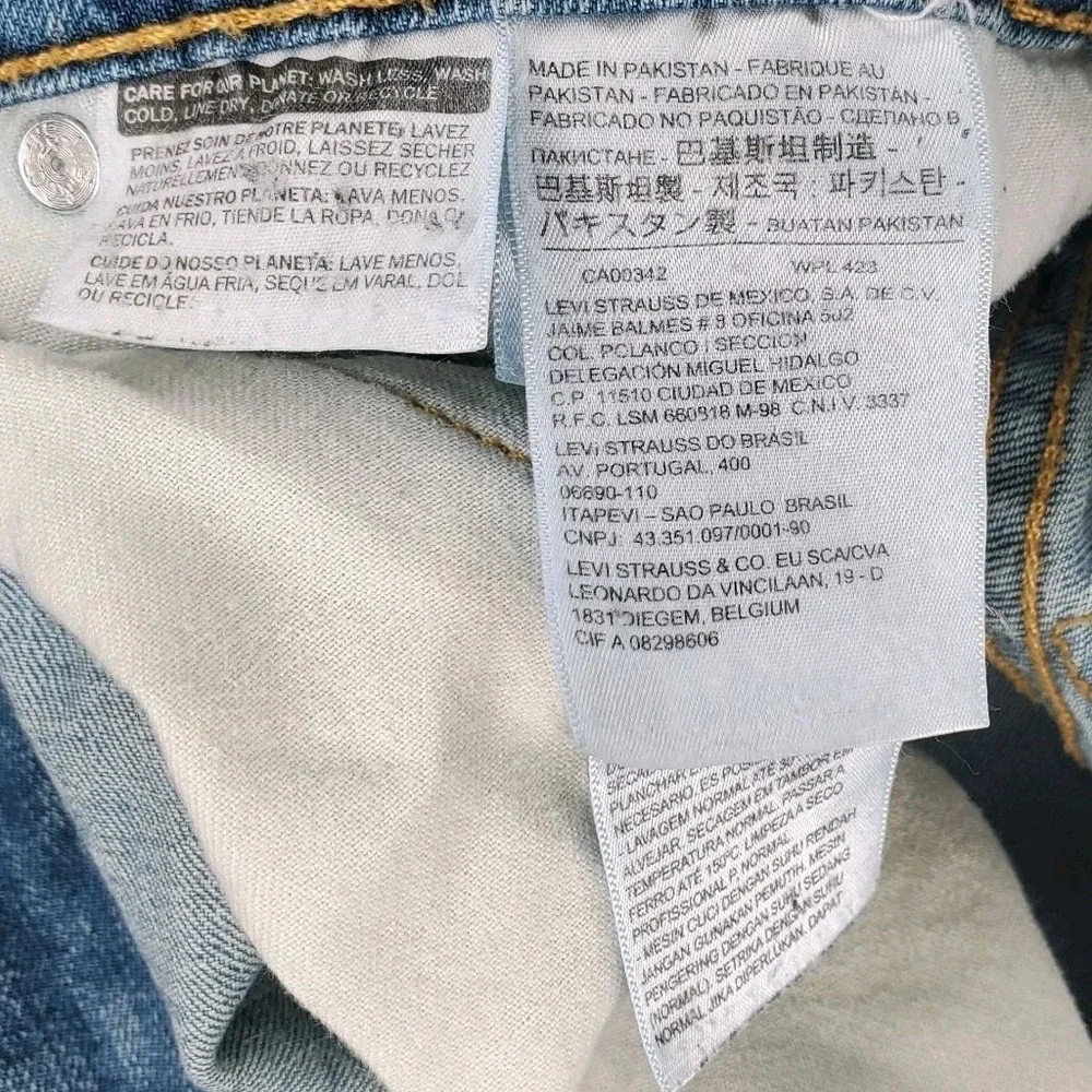 Levis 559 Jeans Mens 36x32 Blue Regular Fit Straight Leg Denim Pants 100% Cotton